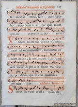 Load image into Gallery viewer, Genuine-Antique-Sheet-Music-on-Paper-Antique-Sheet-Music---Sabbato-Dominicae-iv-Quadrag-127-c-16th-century-Unknown-Maps-Of-Antiquity
