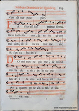 Load image into Gallery viewer, Genuine-Antique-Sheet-Music-on-Paper-Antique-Sheet-Music---Sabbato-Dominicae-iv-Quadrag-129-c-16th-century-Unknown-Maps-Of-Antiquity
