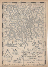 Load image into Gallery viewer, Genuine-Antique-Map-Map-of-an-Imaginary-Estate-for-an-Inveterate-Fly-Fisherman-1920s-John-Held-Jr--Maps-Of-Antiquity
