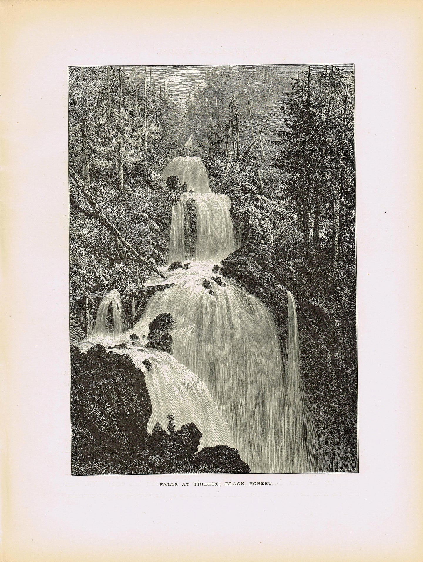 Genuine-Antique-Print-Falls-at-Triberg-Black-Forest-Germany--1879-Picturesque-Europe-Maps-Of-Antiquity