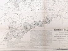 Load image into Gallery viewer, 1847 - Fisher&#39;s Island Sound - Antique Chart
