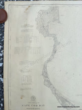 Load image into Gallery viewer, 1892 - Cape Cod Bay Massachusetts Coast Chart 110 - Antique Chart
