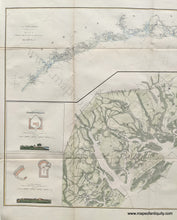 Load image into Gallery viewer, Genuine Hand Colored Antique Coastal Report Chart-Coast of South Carolina from Charleston to Hilton Head-1862-US Coast Survey-Maps-Of-Antiquity
