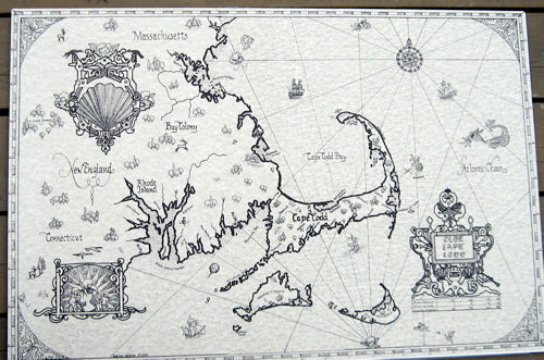 Reproduction-Map-Massachusetts-Coast-in-the-16th-Century-style