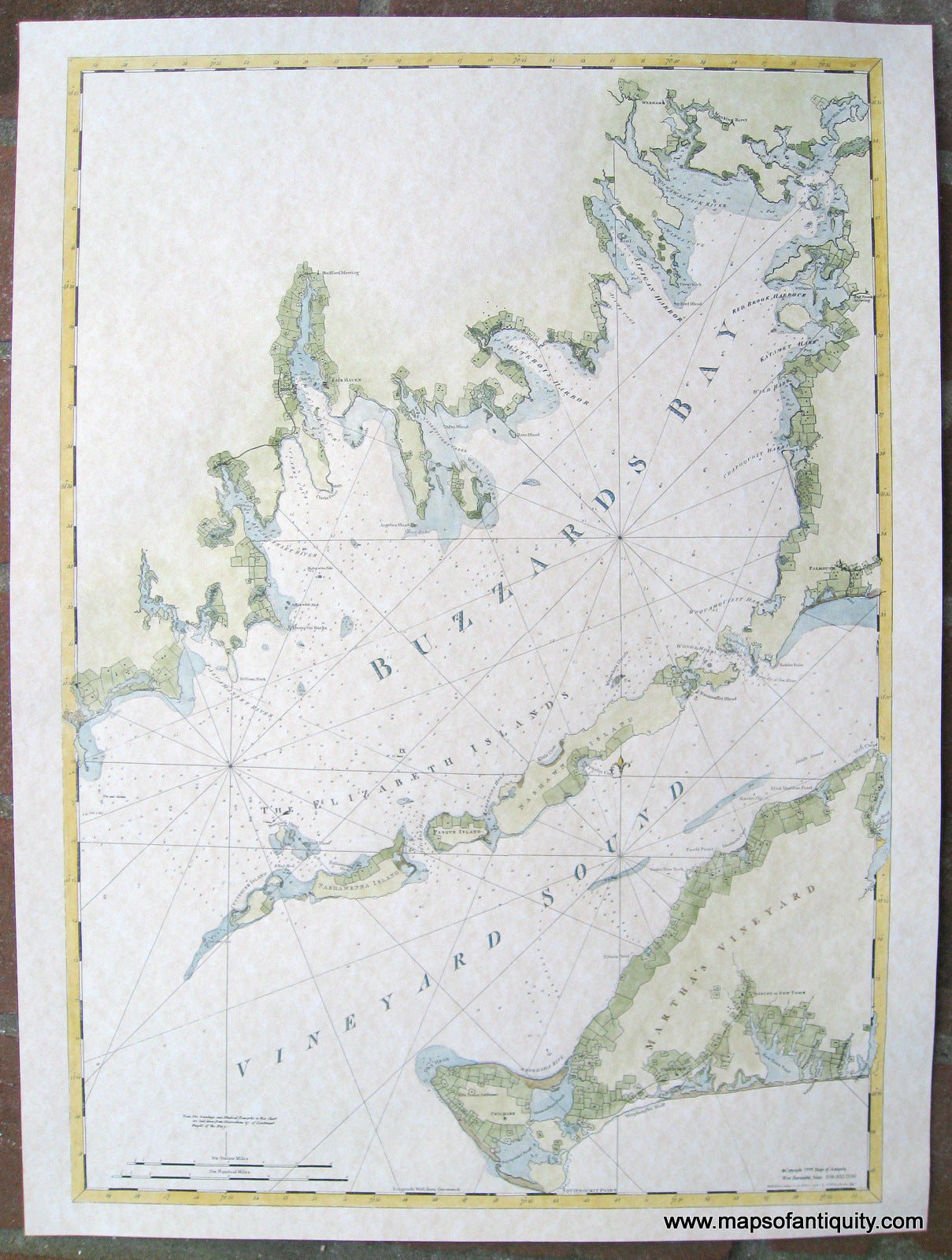 Reproduction-Map-Buzzards-Bay-portion-of-a-map-from-the-Atlantic-Neptune-1781-Des-Barres