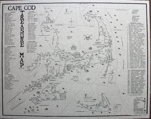 Reproduction-Map-Cape-Cod-Treasure-Map