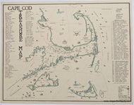 Hand-Colored-Unframed-Modern-Print-Cape-Cod-Treasure-Map-Cape-Cod-Ghost-&-Treasure-Maps-Cape-Cod-and-Islands-Recent-Made-by-a-Cape-Cod-Resident-Maps-Of-Antiquity