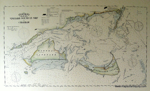Reproduction-Chart-C-Vineyard-Sound-Lt.-Ship-to-Chatham-Reproduction-Reproductions-Cape-Cod-and-Islands-Reproduction-Eldridge-Maps-Of-Antiquity