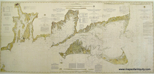 Reproduction-Coast-Charts-Nos.-11-12-&-13-Coast-of-the-United-States-Monomoy-and-Nantucket-Shoals-to-Block-Island---Reproduction-Reproductions-Cape-Cod-and-Islands-Reproduction-US-Coast-Survey-Maps-Of-Antiquity