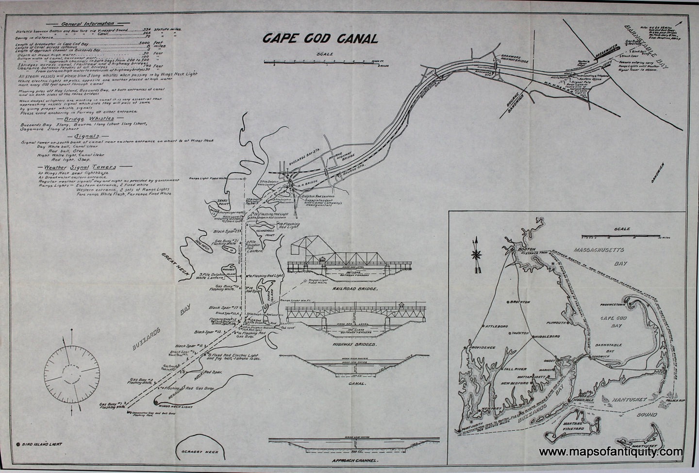 Reproduction-Map-Cape-Cod-Canal