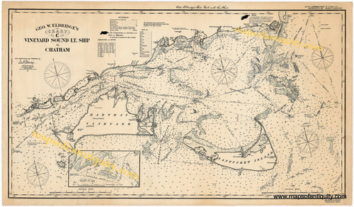 Reproduction-Map-Chart-C-Vineyard-Sound-Lt.-Ship-to-Chatham-Reproduction