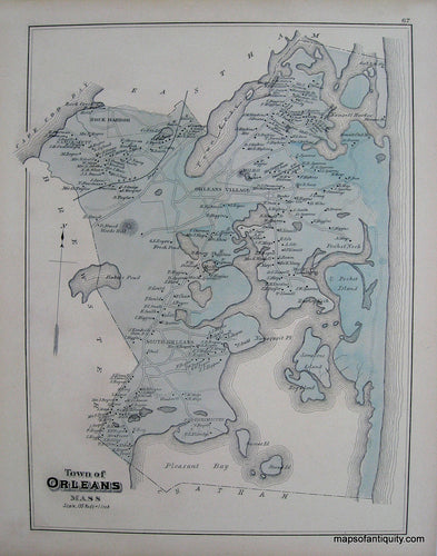 Reproduction-Town-of-Orleans-p.-67-Town-and-Village-Maps-Atlas-of-Barnstable-County-Walker-1880.---Reproduction---Reproductions-Cape-Cod-and-Islands-Reproduction--Maps-Of-Antiquity