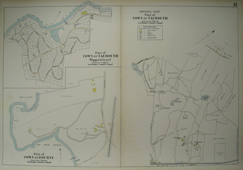 Reproduction-Falmouth-Sippewisset-Bourne-p.-15---Town-and-Village-Maps-Atlas-of-Barnstable-County-Walker-1906.----Reproduction---Reproductions-Cape-Cod-and-Islands-Reproduction--Maps-Of-Antiquity
