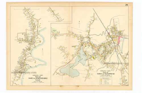 Reproduction-Map-Walker-1906.-Barnstable-Cotuit-Sandwich