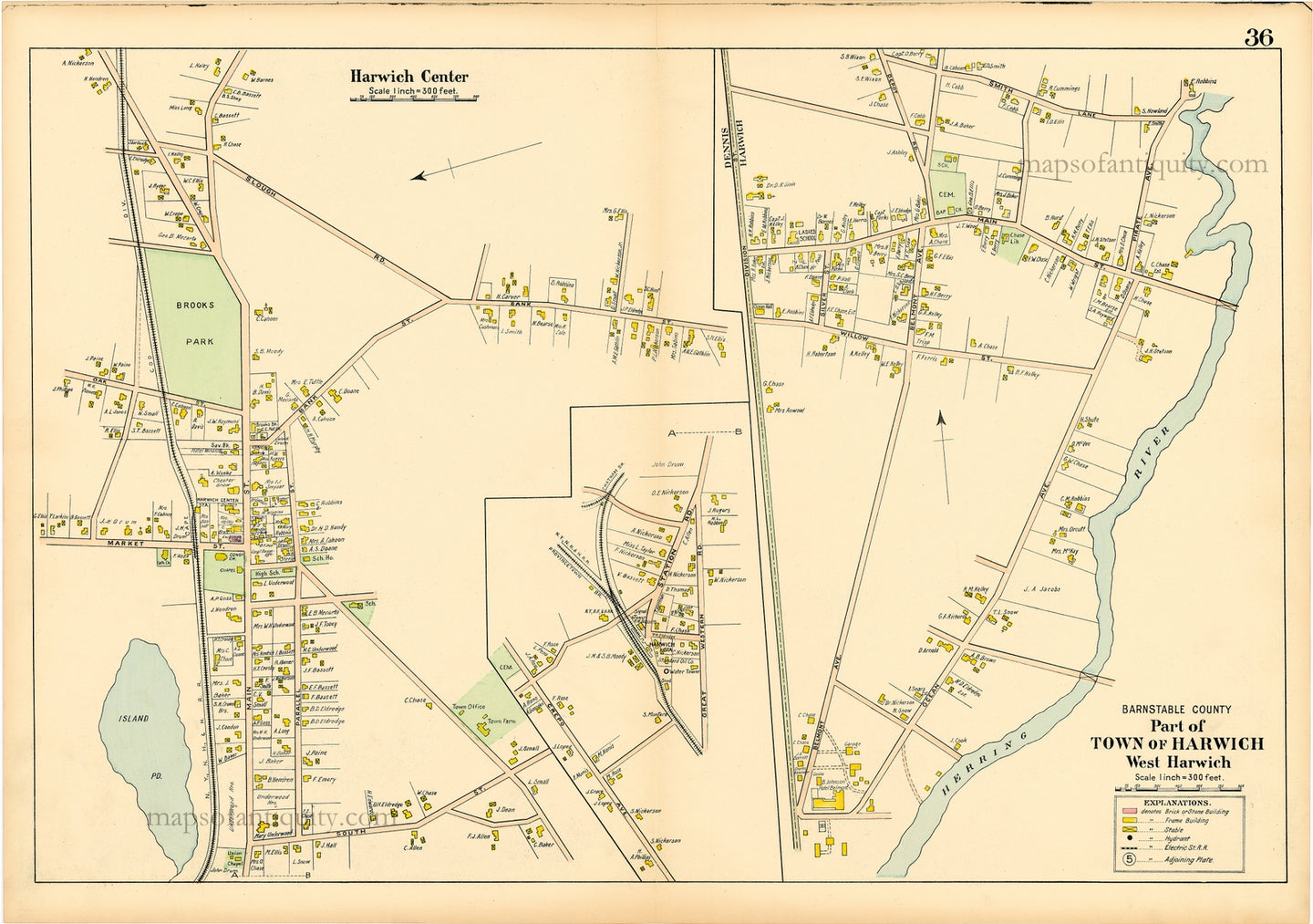 Reproduction-Map-Walker-1906.-Harwich-Center-West-Harwich-p.-36.