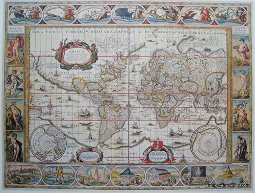Reproduction-Nova-Totius-Terrarum-Orbis-Geographica-Ac-Hydrographica-Tabula---Reproduction---Reproduction-World-c.-1675-Den-Keere-Maps-Of-Antiquity