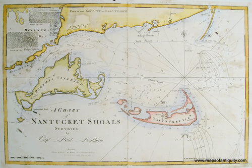 Reproduction-A-Chart-of-Nantucket-Shoals---Reproduction---Reproduction-Cape-Cod-and-Islands-Reproduction-Pinkham-Maps-Of-Antiquity