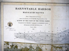 Load image into Gallery viewer, Barnstable Harbor Massachusetts - Reproduction Map -
