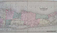 Load image into Gallery viewer, Map of Long Island - Reproduction Map -
