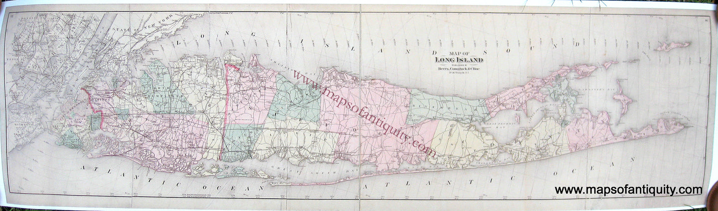 Reproduction-Antique-Map-Long-Island-New-York