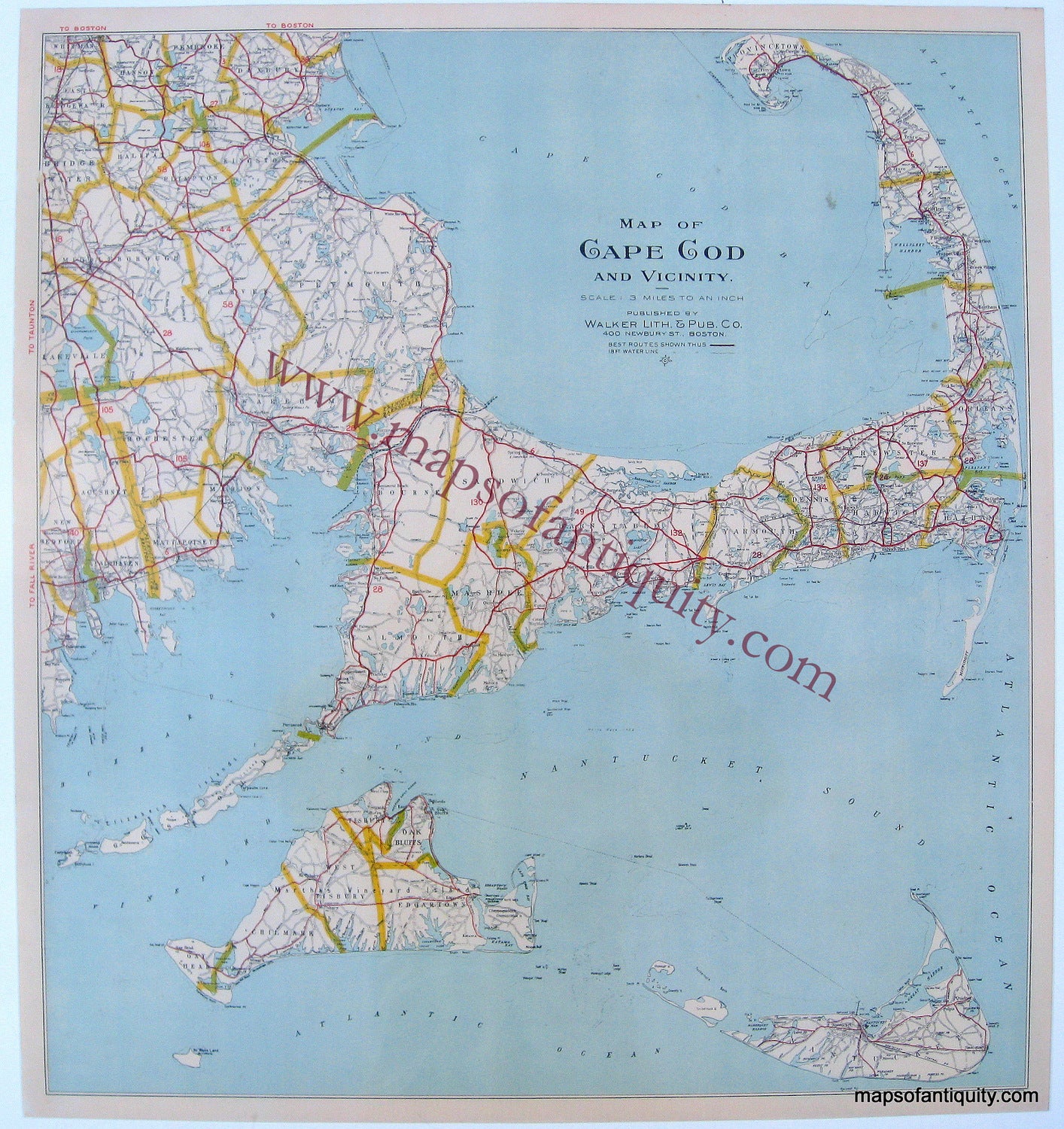 Reproduction-Antique-Map-Cape-Cod-Vicinity