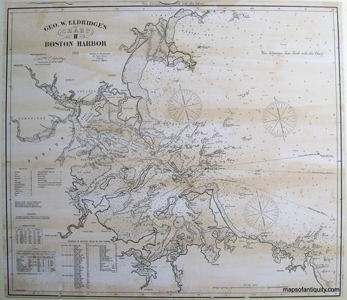Reproduction-Chart-H-Boston-Harbor---Reproduction---Reproduction-Boston--Reproduction-Maps-Of-Antiquity