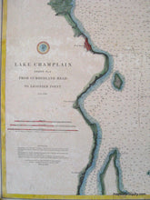 Load image into Gallery viewer, Lake Champlain Sheet No 2 from Cumberland Head to Ligonier Point - Reproduction Map -
