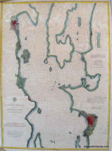 Reproduction-Lake-Champlain-Sheet-No-2-from-Cumberland-Head-to-Ligonier-Point---Reproduction---Reproduction-Northeast--Reproduction-Maps-Of-Antiquity