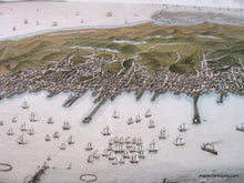 Load image into Gallery viewer, Bird&#39;s Eye View of the Town of Provincetown - Reproduction Map -
