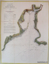 Load image into Gallery viewer, Reproduction-Harbor-of-New-Haven-Connecticut---Reproduction---Reproduction-Connecticut--Reproduction-Maps-Of-Antiquity
