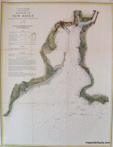 Reproduction-Harbor-of-New-Haven-Connecticut---Reproduction---Reproduction-Connecticut--Reproduction-Maps-Of-Antiquity