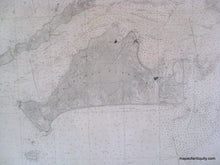 Load image into Gallery viewer, Coast Chart No. 112 Martha&#39;s Vineyard, Vineyard Sound, Buzzard&#39;s Bay - Reproduction Map -
