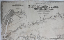 Load image into Gallery viewer, Eldridge&#39;s Chart of Long Island Sound, Newport to New York - Reproduction Map -
