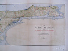 Load image into Gallery viewer, Manhattan Island Then and Now - Reproduction Map
