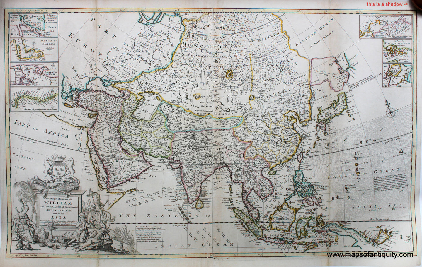 Reproduction-Herman-Moll-Map-of-Asia-Reproduction-Reproductions--circa-1732-Reproduction-Maps-Of-Antiquity