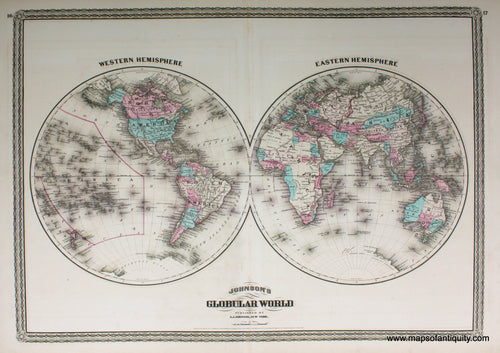 Reproduction-Johnson's-Globular-World-Reproduction-Reproductions---Johnson-Maps-Of-Antiquity