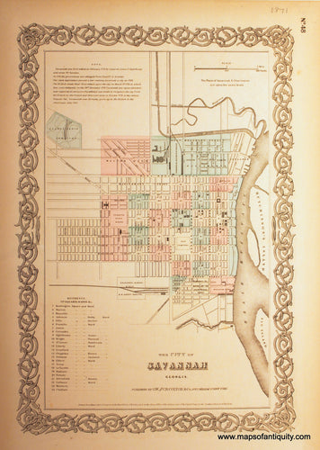 Reproduction-The-City-of-Savannah-Georgia---Reproduction---Reproductions---Reproduction-Maps-Of-Antiquity