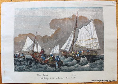 High-quality-Reproduction-Cod-Fishing-in-the-North-Sea-November-1858---Reproduction-Reproductions---Reproduction-Maps-Of-Antiquity