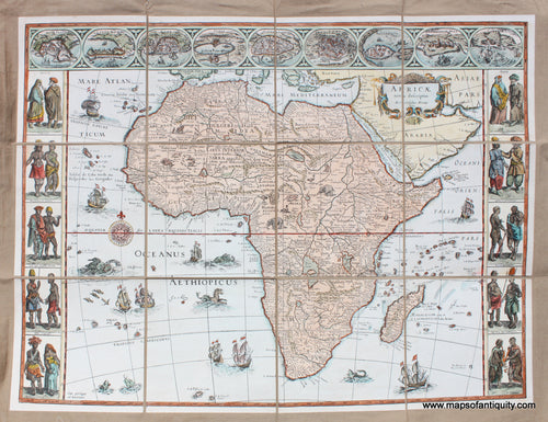 Digitally-Engraved-Specialty-Reproduction-Africae-nova-descriptio----Reproduction---Reproductions---Reproduction-Maps-Of-Antiquity