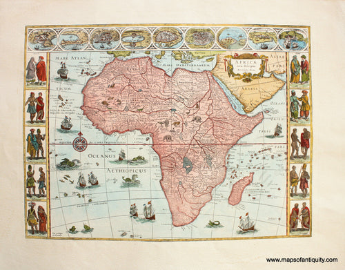 High-quality-Reproduction-Africae-nova-descriptio---Reproduction-Reproductions---Reproduction-Maps-Of-Antiquity