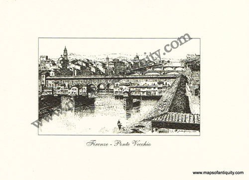 High-quality-Reproduction-Firenze---Ponte-Vecchio---Reproduction--Reproductions---Reproduction-Maps-Of-Antiquity