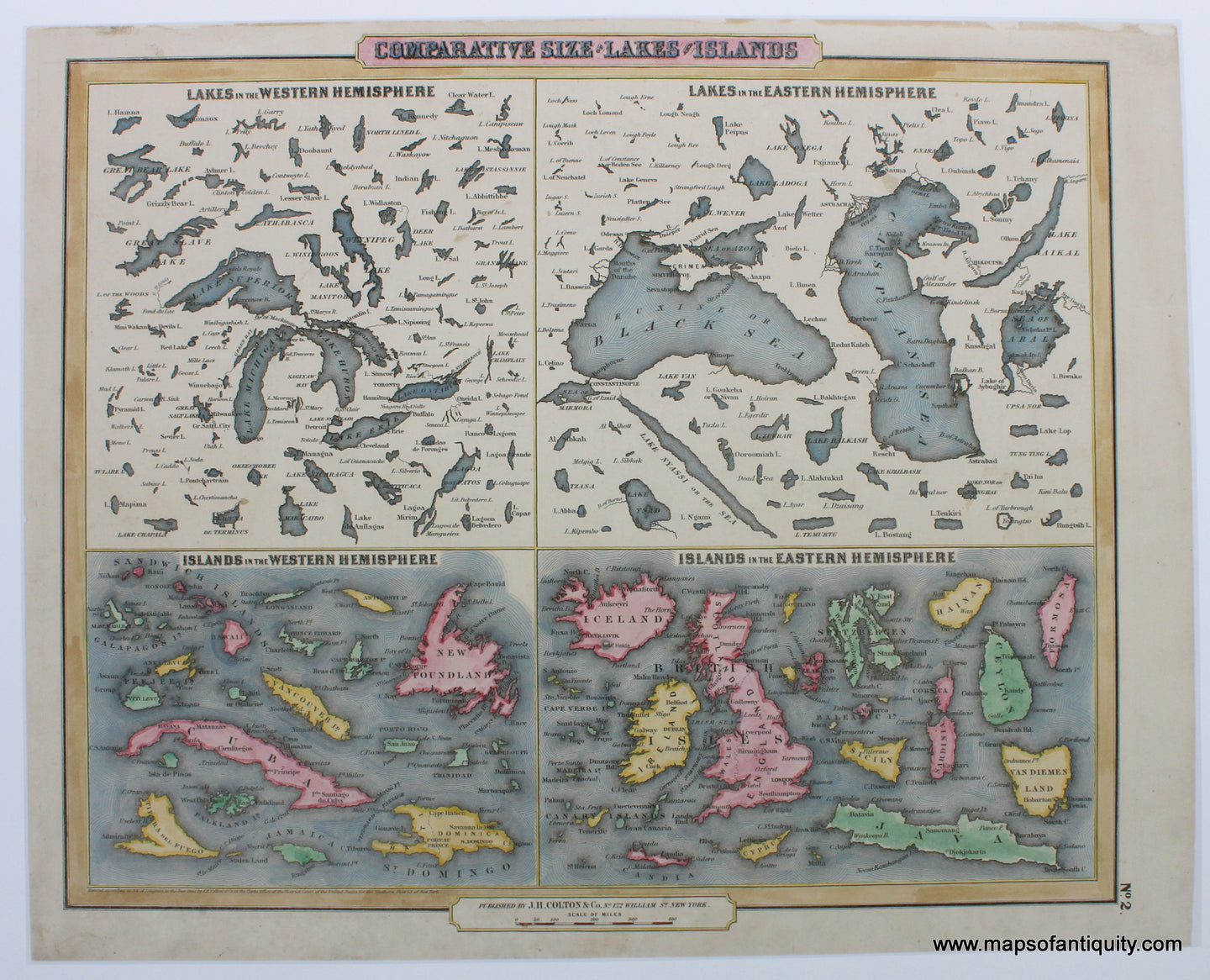Reproduction-Comparative-Size-of-Lakes-and-Islands---Reproduction-Reproductions--1855-Reproduction-Maps-Of-Antiquity