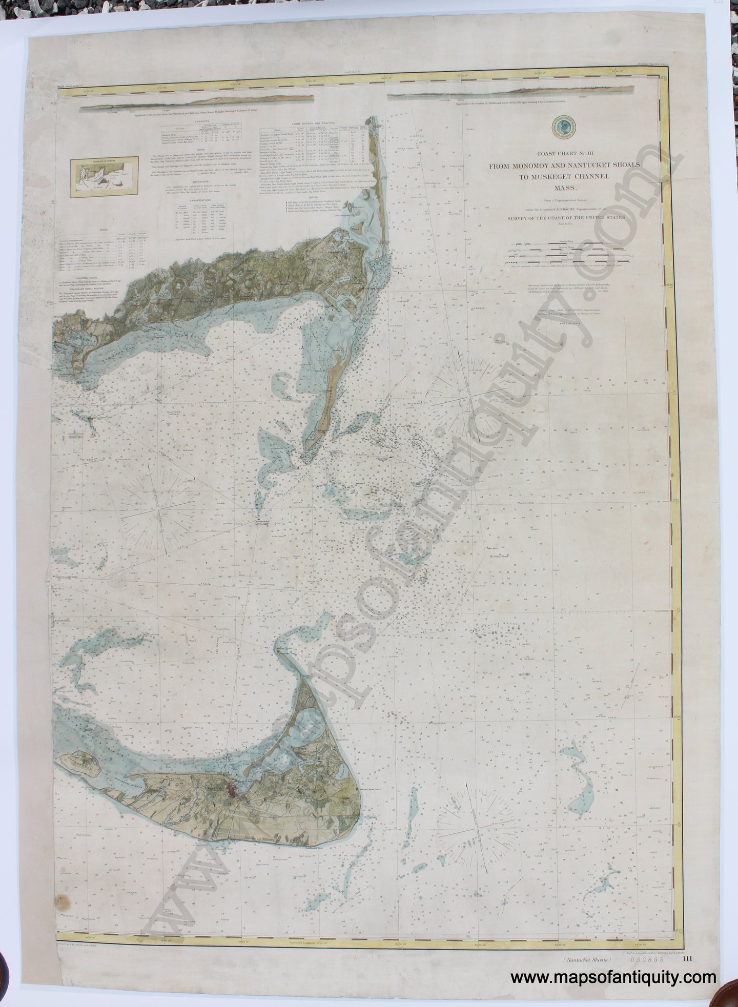 Reproduction-Antique-Map-Coast-Chart-111-Monomoy-Chatham-Nantucket-Sound