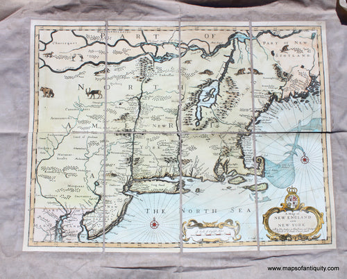 Digitally-Engraved-Specialty-Reproduction-A-Map-of-New-England-and-New-York-(Reproduction)-Reproductions---Reproduction-Maps-Of-Antiquity