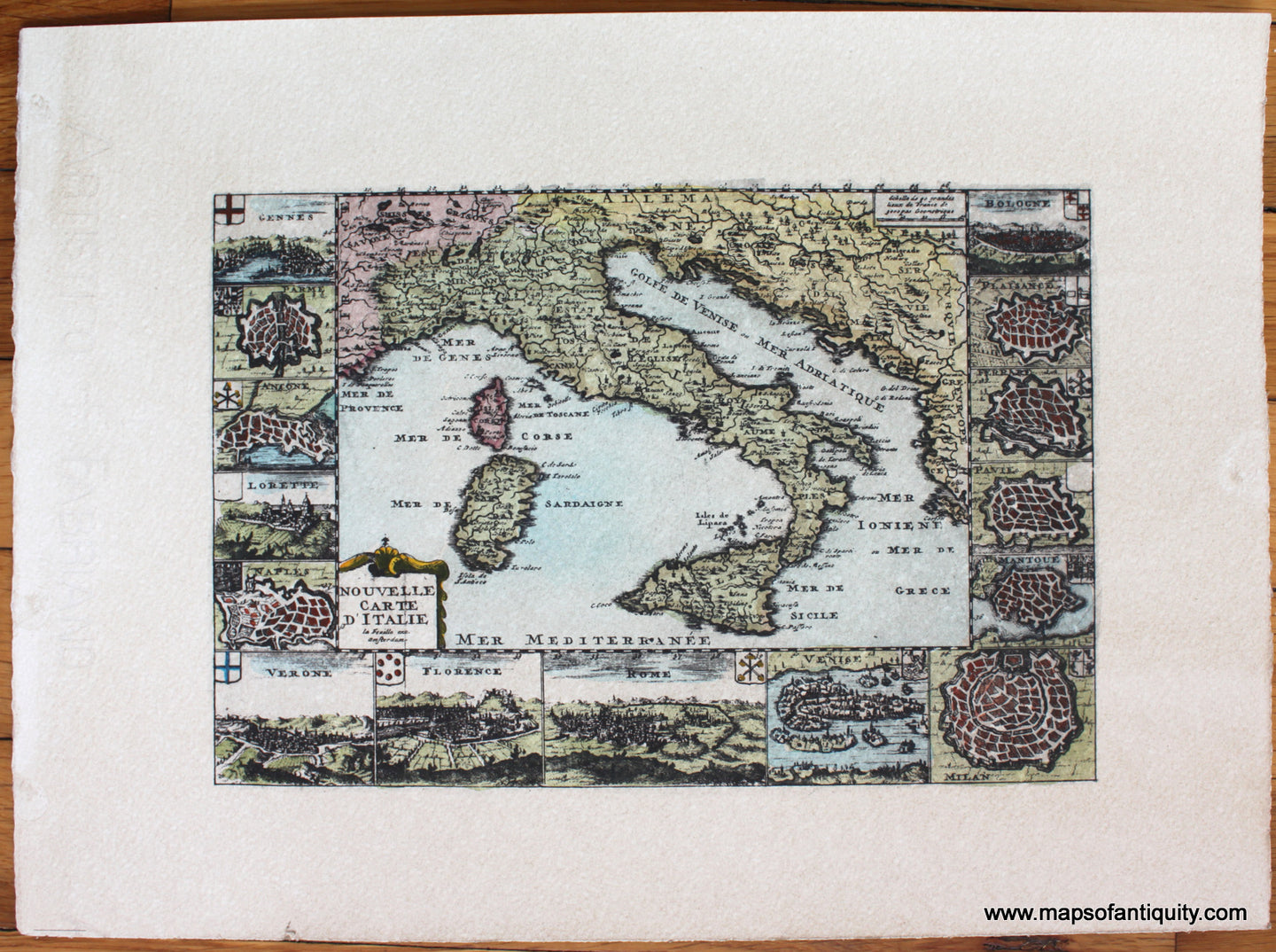 Reproduction-Antique-Map-Nouvelle-Carte-DÃƒÂ¢Ã¢â€šÂ¬Ã¢â€žÂ¢Itlaie-Italy