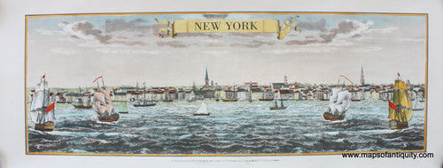 Digitally-Engraved-Specialty-Reproductions-Antique-View-of-the-City-of-New-York-NYC-Print-Prints-Views-Maps-of-Antiquity