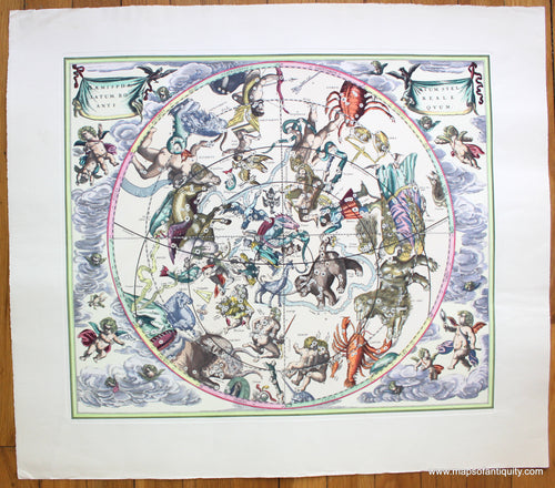 Antique-Map-Northern-Sky-Haemisphaerium-Stellatum-Boreale-Antiquum-Celestial-Reproduction-Reproductions-Janssonius-1661-Maps-of-Antiquity