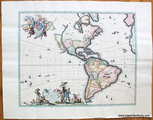 Antique-Map-Western-Hemisphere-Novissima-et-Accuratissima-Totius-Americae-Reproduction-Visscher-1648-Maps-Of-Antiquity