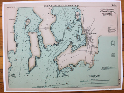 Reproduction-Newport,-R.I.-Newport-Rhode-Island-Reproductions-Eldridge-New-England-&-Northeast-General-&-Towns-1800s-19th-century-Maps-of-Antiquity