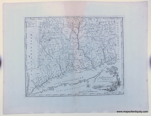 Reproductions-Connecticut-From-the-Best-Authorities-Reproduction-Carey-New-England-&-Northeast-General-&-Towns-1800s-19th-century-Maps-of-Antiquity
